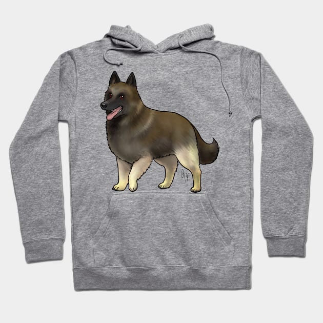 Dog - Belgian Tervuren - Mahogany and Black Hoodie by Jen's Dogs Custom Gifts and Designs